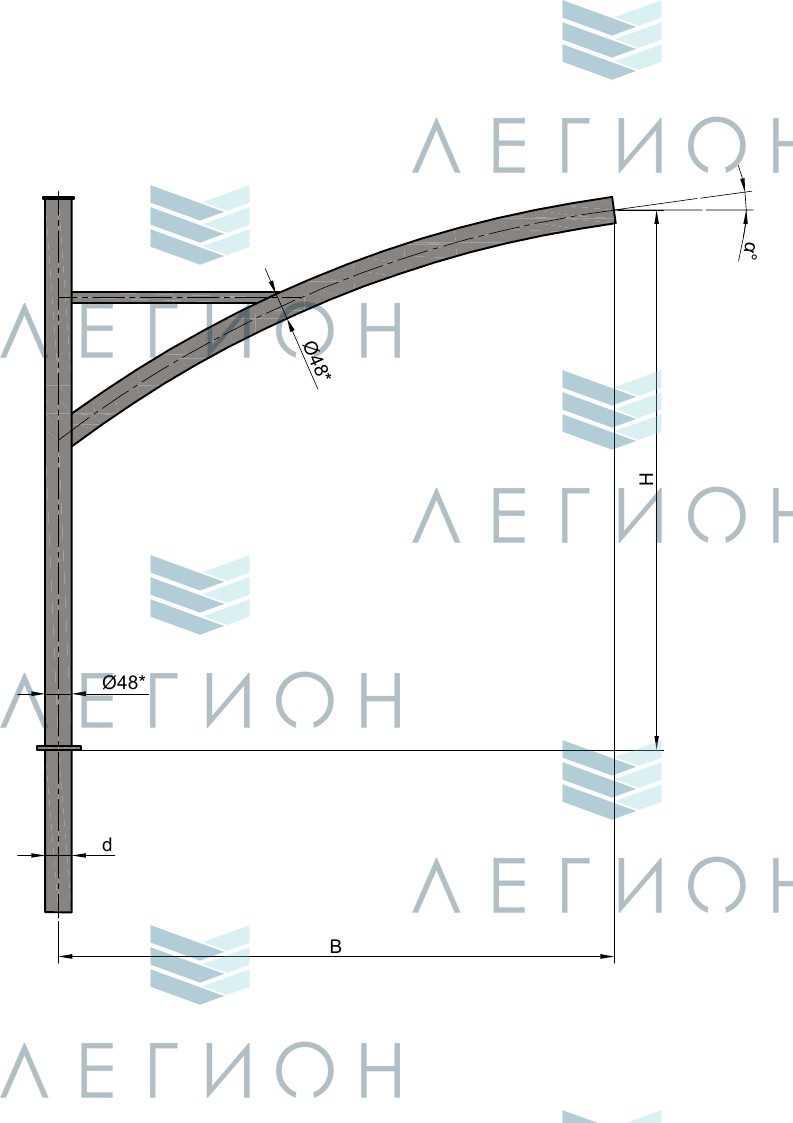 К76-1,0-1,0-1-1 кронштейн однорожковый